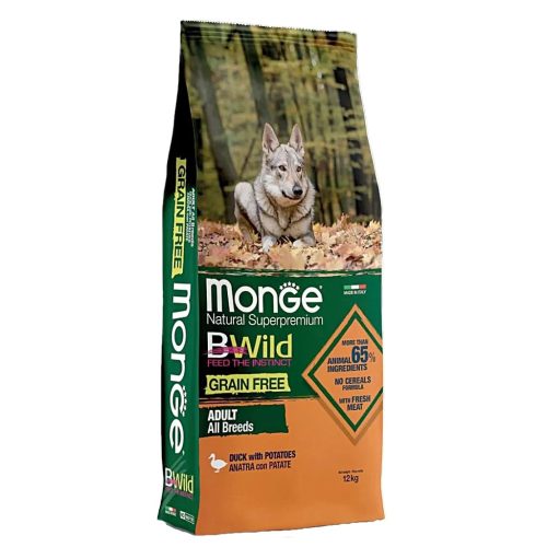 BWild Grain Free Adult Duck & Potatoes Kacsa burgonyával 12kg