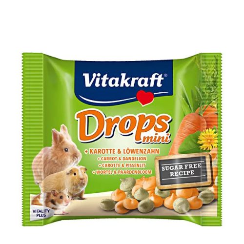 Drops Mini sárgarépás jutalomfalatok törpenyulaknak 40g