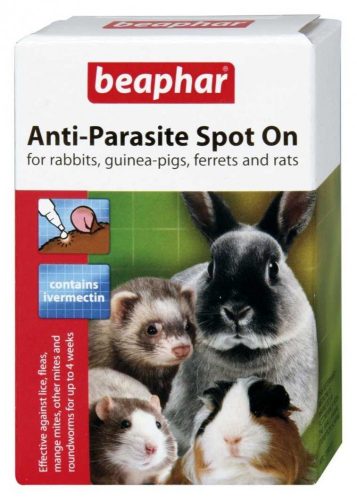 Beaphar élősködők elleni Spot-On nyúl/tengerimalac/görény/patkány 4 pipetta