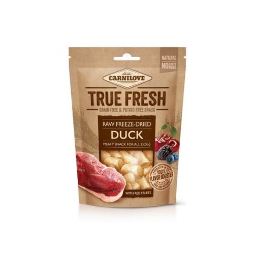 Carnilove True Fresh Raw Freeze-Dried Snack Kacsa Bogyós Gyümölcsökkel 40g