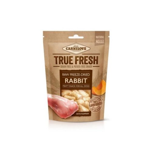 Carnilove True Fresh Raw Freeze-Dried Snack Nyúl Sütőtökkel 40g