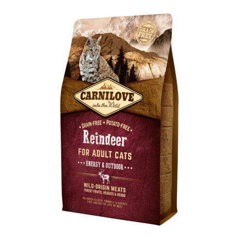 Carnilove Cat Adult Rénszarvas – Energy és Outdoor 2kg