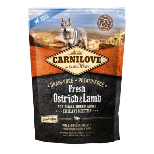 Carnilove Fresh Dog Adult Strucc és Bárány - Kiváló Emésztés 1,5kg