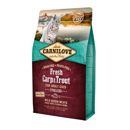 Carnilove Fresh Cat Adult Ponty és Pisztráng - Ivartalanítottnak 2kg