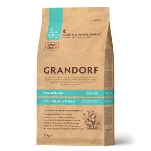 Live Probiotic 4 Meat & Brown Rice Adult Medium and Maxi 10kg