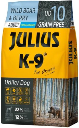 Julius K-9 Utility Dog Grain Free Adult wild boar & berry 10kg