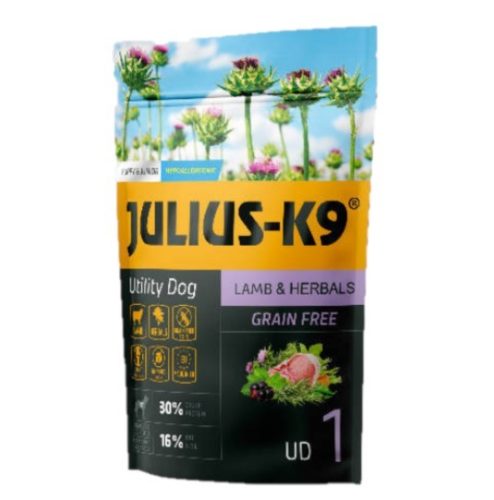 Julius K-9 Utility Dog Grain Free Puppy/Junior lamb & herbals 340g