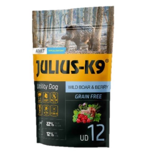 Julius K-9 Utility Dog Grain Free Adult wild boar & berry 340g