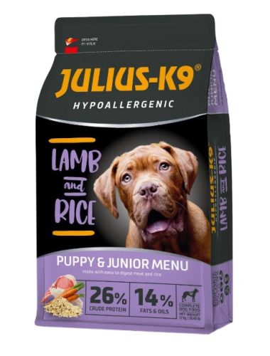 Julius K-9 Hypoallergenic Puppy/Junior - lamb & rice 12kg