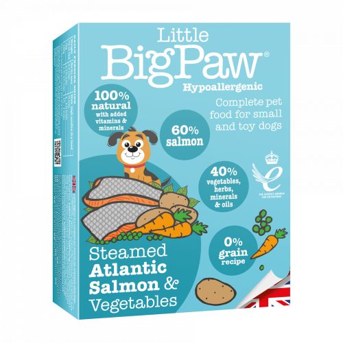 Little Bigpaw Párolt Atlantik Lazac és Zöldség 150g
