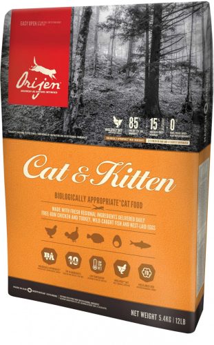 Orijen Cat & Kitten macskaeledel 5,4kg