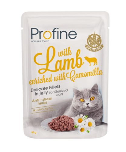 Profine Sterilized Cat Pouch fillets Lamb 85g