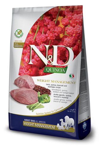 Farmina N & D Dog Quinoa Weight Management bárány 800g
