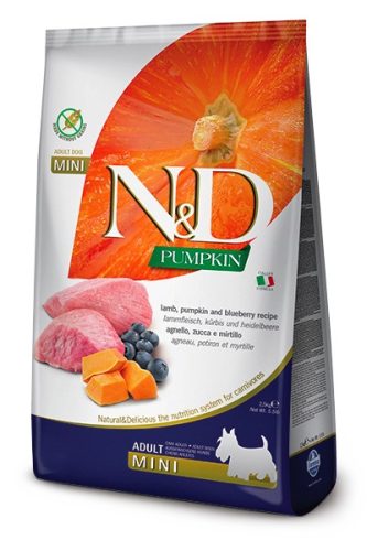 Farmina N & D Dog Grain Free Adult mini bárány, áfonya és sütőtök 7kg