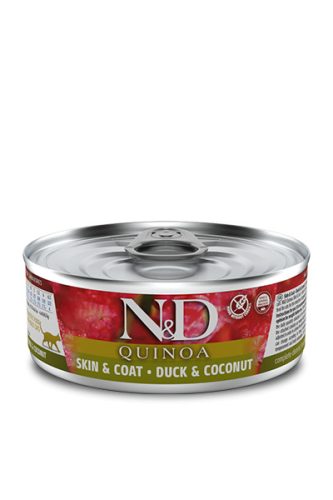 Farmina N & D Cat Quinoa konzerv, kókusz és kacsa 80g