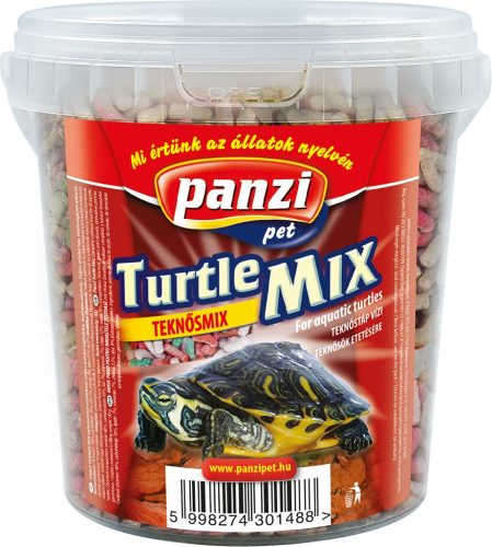 Panzi teknőstáp mix vödrös 1L