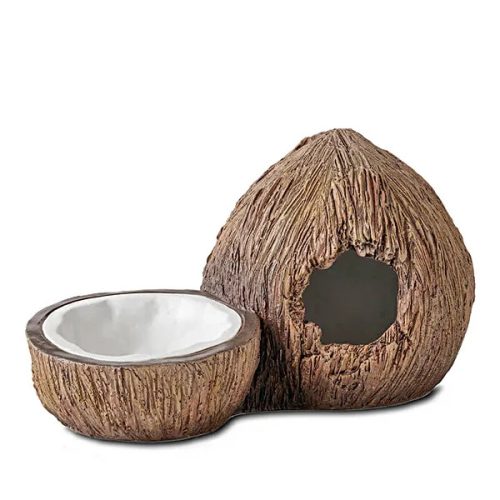 Coconut Hide with Water Dish búvóhely és itató 21x12cm