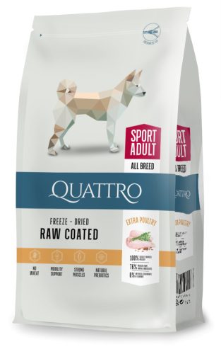 Quattro Dog All Breed Adult Sport /Active Extra Poultry 3kg