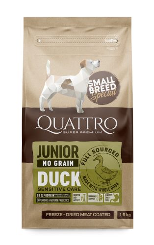 Quattro Small Breed Junior duck 7kg (2-12 hónap)