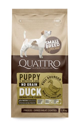 Quattro Small Breed Puppy/mother duck 1,5kg