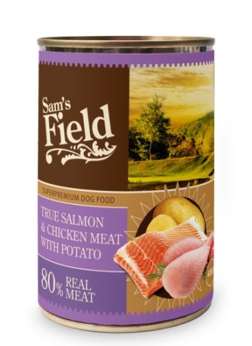 Sam's Field Dog konzerv lazac, csirke, sütőtök 400g