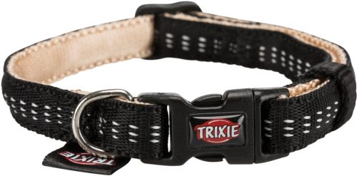 Trixie Softline Elegance nyakörv fekete/bézs S-M 30-45cm