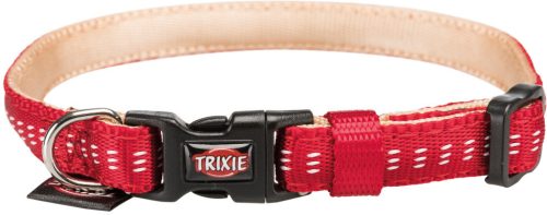 Trixie Softline Elegance nyakörv piros/bézs S-M 30-45cm