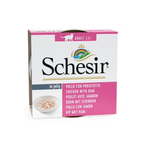 Schesir adult konzerv csirke-sonka 6x85g
